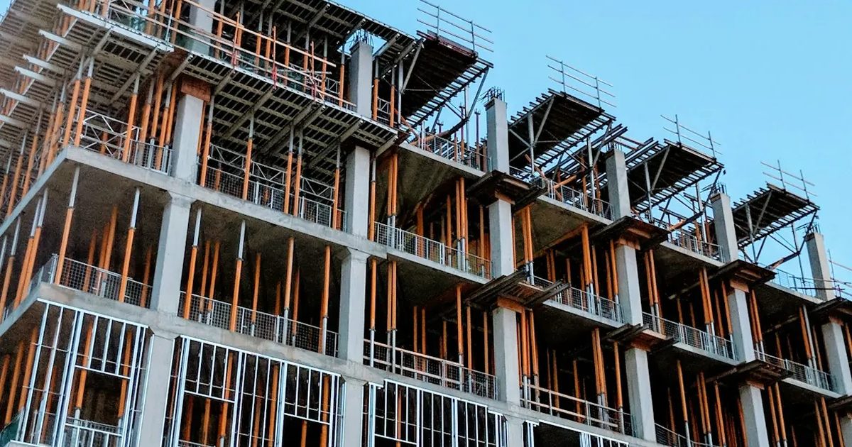 Telaio di un edificio in costruzione