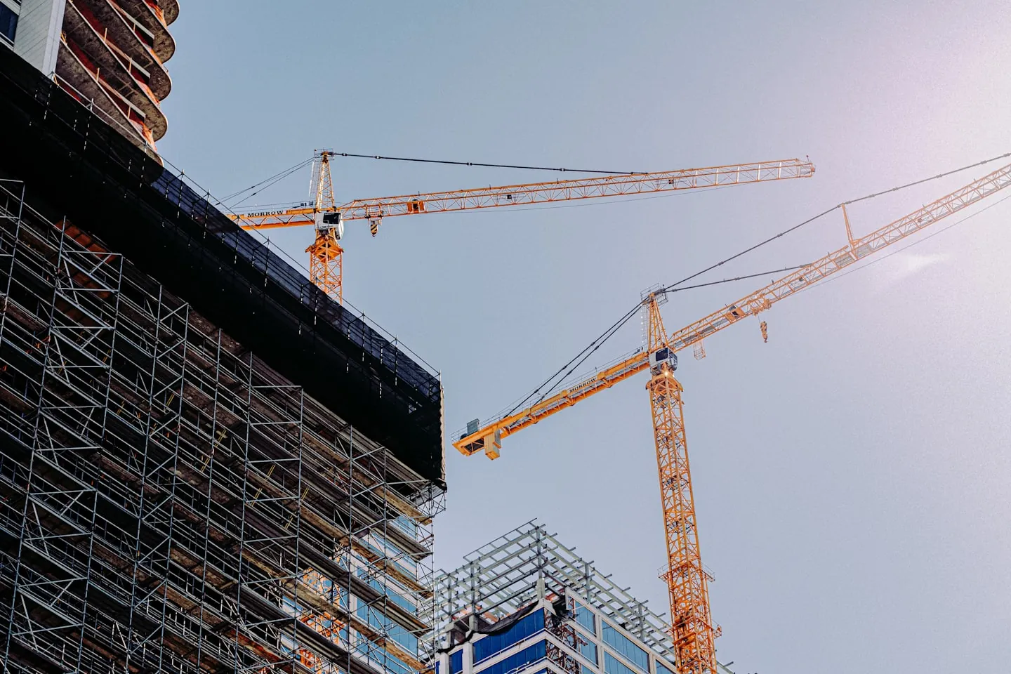 Crane above a construction site