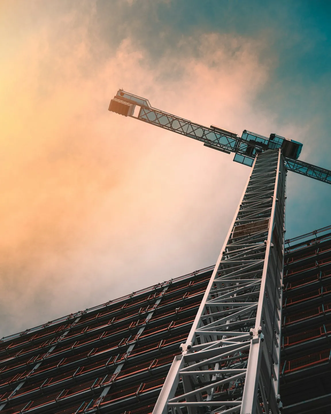 Crane seen from below