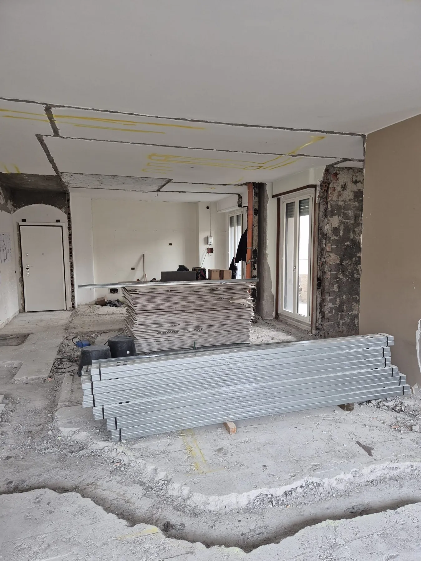 Interior of a flat being renovated